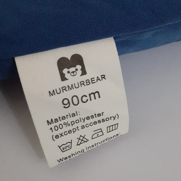 MurmurBear Baby Bunting Thermal Snowsuit Diaper Zip Blue Faux Fur Toddler 2T - Picture 9 of 15